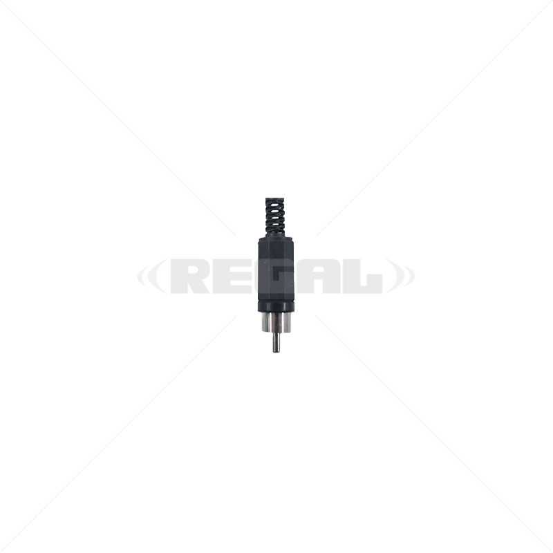 RCA Plug - Male Plastic Black