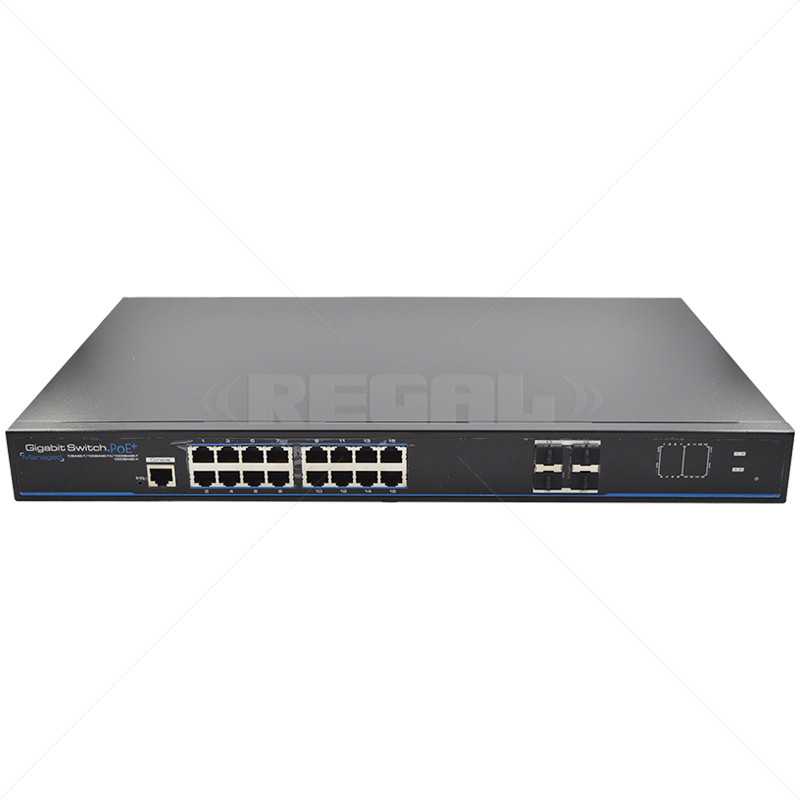 UTEPO 16 Port Gigabit Managed PoE + 4 SFP Uplink Switch