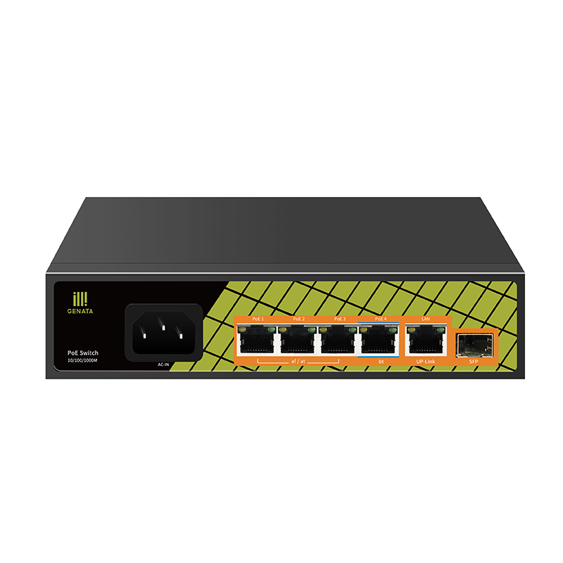 Itooner 4 Port Gigabit PoE + 1 Gb TP + 1 Gb SFP Uplink Switch