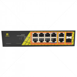 Genata 8 Port Gigabit PoE + 2 Gb TP + 2 Gb SFP Uplink Switch