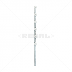 Fence Pole - 6Line Flat Bar...