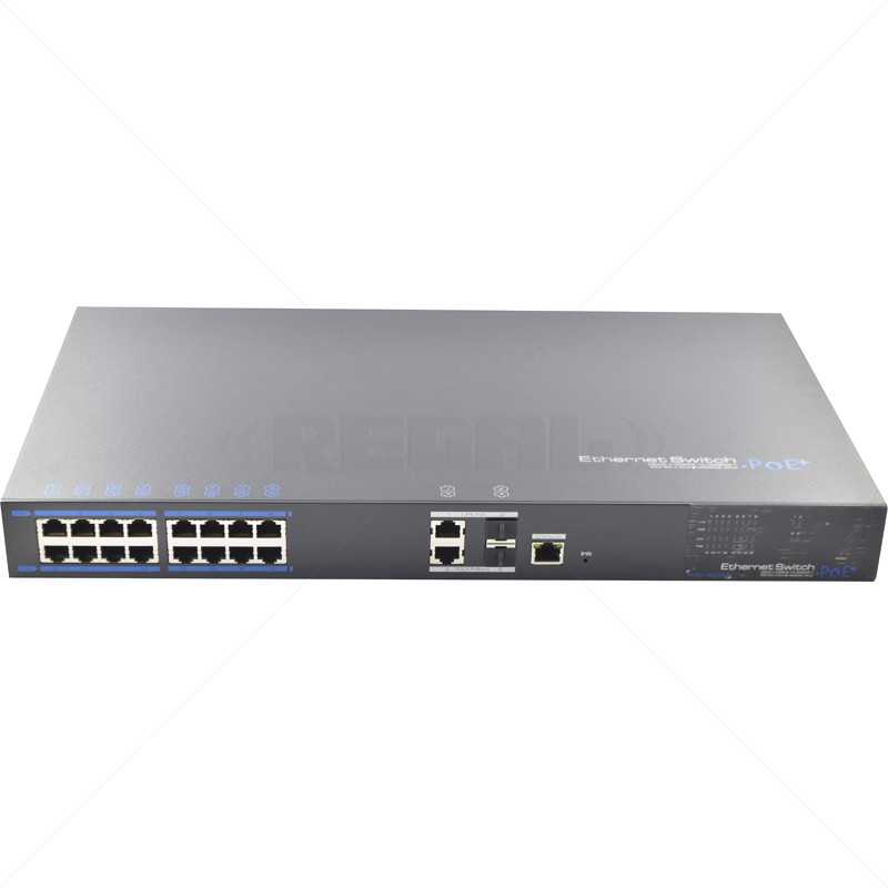 UTEPO 16 Port 10/100 Managed  PoE  + 2 Gb TP + 2 Gb SFP Uplink Switch