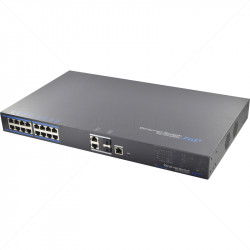 UTEPO 16 Port 10/100 Managed  PoE  + 2 Gb TP + 2 Gb SFP Uplink Switch