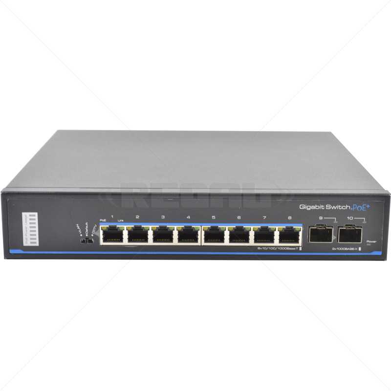 UTEPO 8 Port Gigabit PoE + 2 Gb SFP Uplink Switch