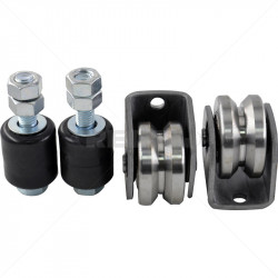 Gate Wheel Kit - 60mm - V-Profile