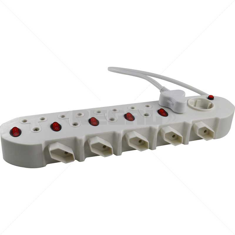 Multiplug 11 Way - 5 x 3 Pin / 6 x 2 Pin Switched