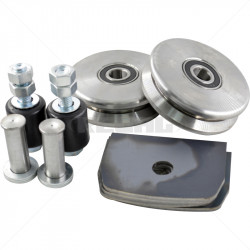 Gate Wheel Kit - 100mm V-Profile