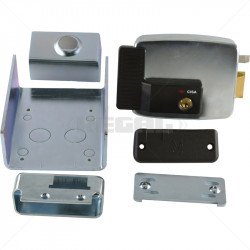 CISA Electric Rim Gate Lock Outward Open RHS no Push Button 12VAC