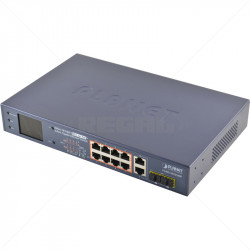 PLANET 8 Port 10/100 PoE + 2 Gb TP/SFP Uplink Switch