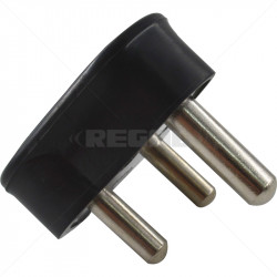 Plug Top - 15A Rubber Black