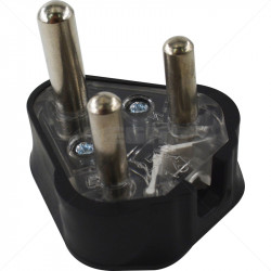 Plug Top - 15A Rubber Black