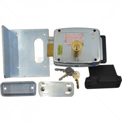 CISA Electric Rim Gate Lock Outward Open RHS with Push Button 12VAC