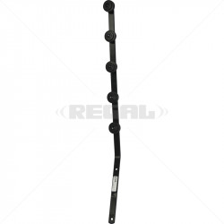 F/Pole - 5Line Flat Bar Angle Black