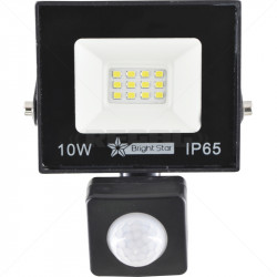 10 Watt LED Floodlight with Sensor 6000K 500 Lumins 30s Timer