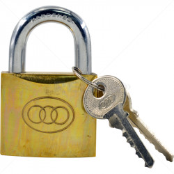 Padlock - TriCircle 50mm Brass