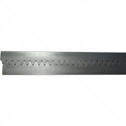 Steel Rack - 30 x10mm x 2m incl 4xAngle Brackets