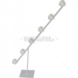 Fence Pole - 6Line TPole White