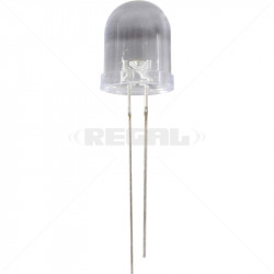 LED - 10mm Hi bright Clear / each