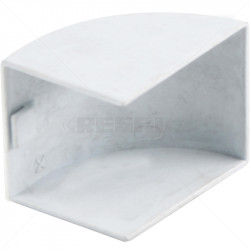 PVC - 40 x 40 Terminal End - White