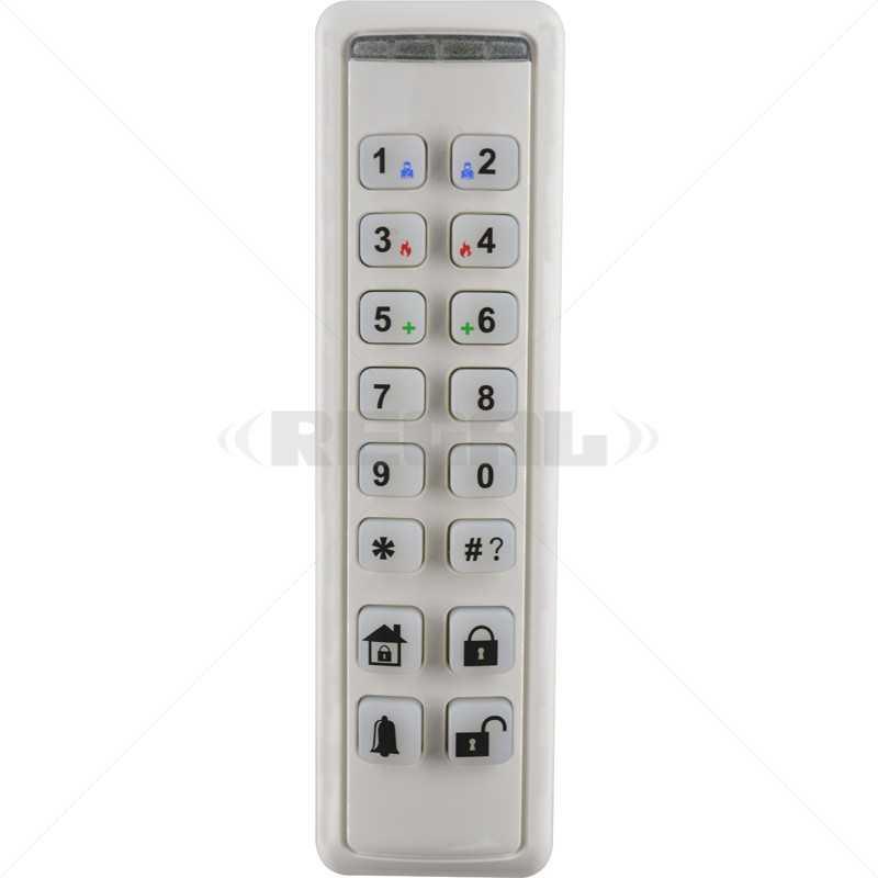 Risco 2-Way Wireless Slim White Internal Keypad