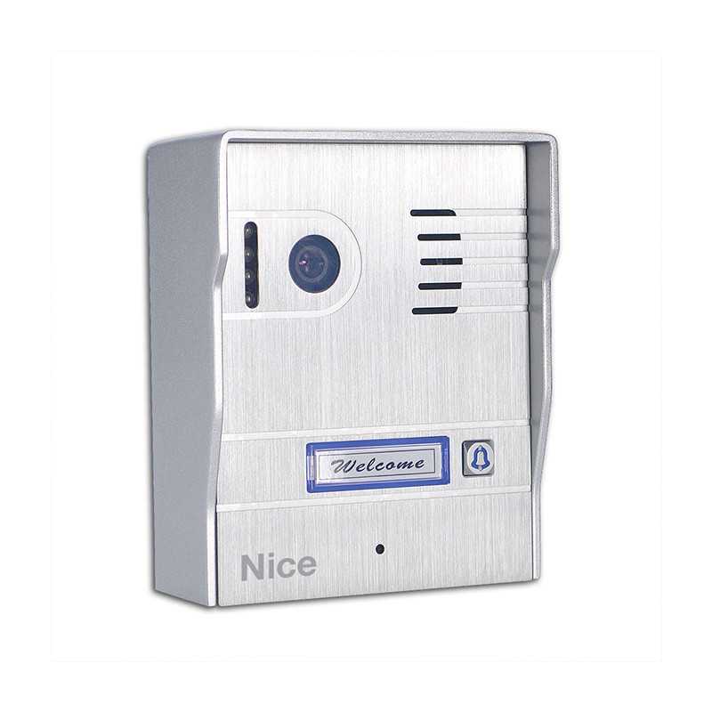 NICE Colour Video Intercom Brushed Aluminium Gate Station