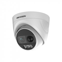 HD-TVI ColorVu Dome Camera 1080p 2.8mm Lens Incl PIRD Strobe and Siren