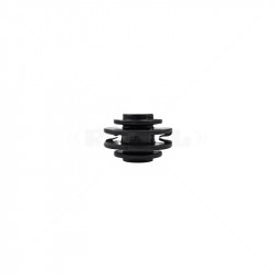 Insulator - 4mm Black Flat Bar