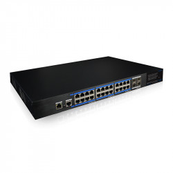 UTEPO 24 Port Gigabit Managed PoE + 4 Gb SFP Uplink Switch