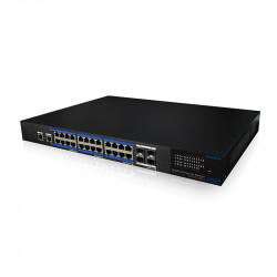 UTEPO 24 Port Gigabit Managed PoE + 4 Gb SFP Uplink Switch