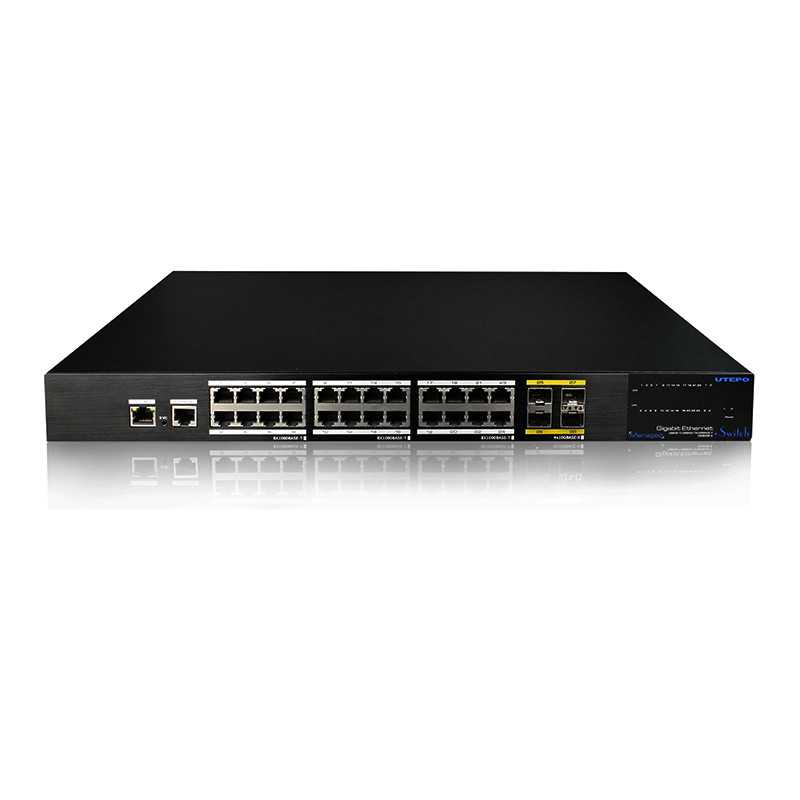 UTEPO 24 Ports Gigabit Managed  + 4 Gb/10Gb Uplink  Switch