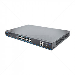 UTEPO 16 Port Gigabit PoE  + 2 Gb TP + 2 Gb SFP Uplink Switch