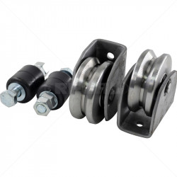 Gate Wheel Kit - 80mm  - V-Profile