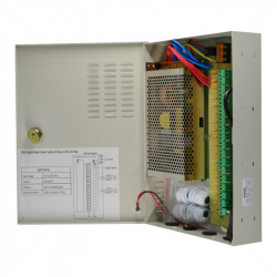 Securi-Prod CCTV Power Supply 18way 20Amp Distribution Box