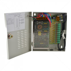 Securi-Prod CCTV Power Supply 10way 10Amp Distribution Box