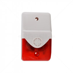 Securi-Prod Alarm Siren and Strobe - Red