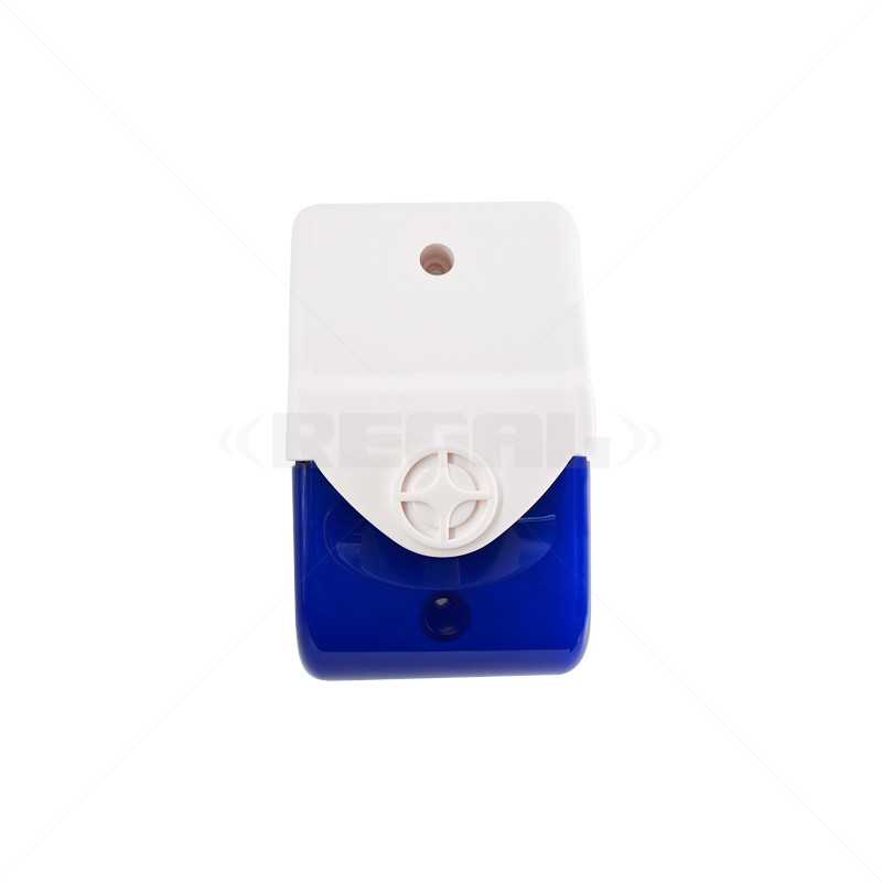 Securi-Prod Alarm Siren and Strobe - Blue